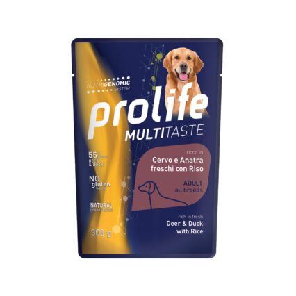 HRANA UMEDA PENTRU CAINI PREMIUM PROLIFE DOG PLIC CERB/RATA/OREZ 300 G