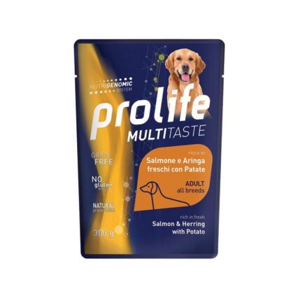 HRANA UMEDA PENTRU CAINI PREMIUM PROLIFE DOG PLIC SOMON/HERING/CARTOFI 300 G
