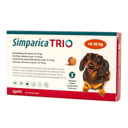 Simparica Trio 12 mg (5.1-10 kg) x 3 tab