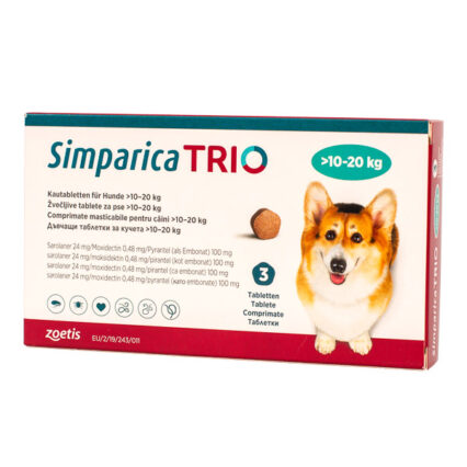 Simparica Trio 24 mg (10.1-20 kg) x 3 tab