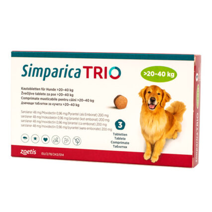 Simparica Trio 48 mg (20.1 - 40 kg) x 3 tab
