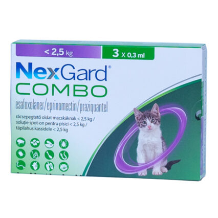 Nexgard Combo Cat S (0.8 - 2.5 kg) x 3 pipete