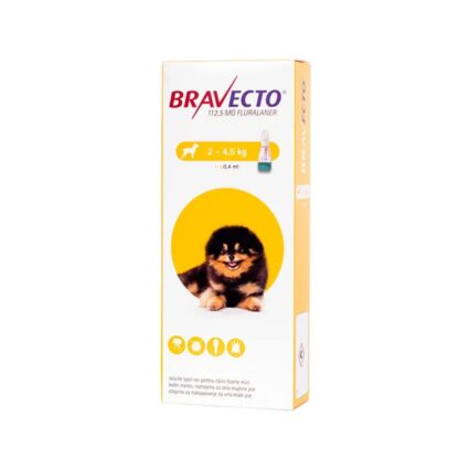 BRAVECTO SPOT-ON ANTIPARAZITAR EXTERN CAINE 112.5MG (2-4.5KG)