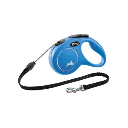 LESA PENTRU CAINI KERBL FLEXI CLASSIC CU FIR M 5M/20KG BLUE