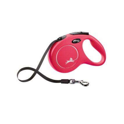 LESA PENTRU CAINI KERBL FLEXI CLASSIC CU BANDA M 5M/25KG RED