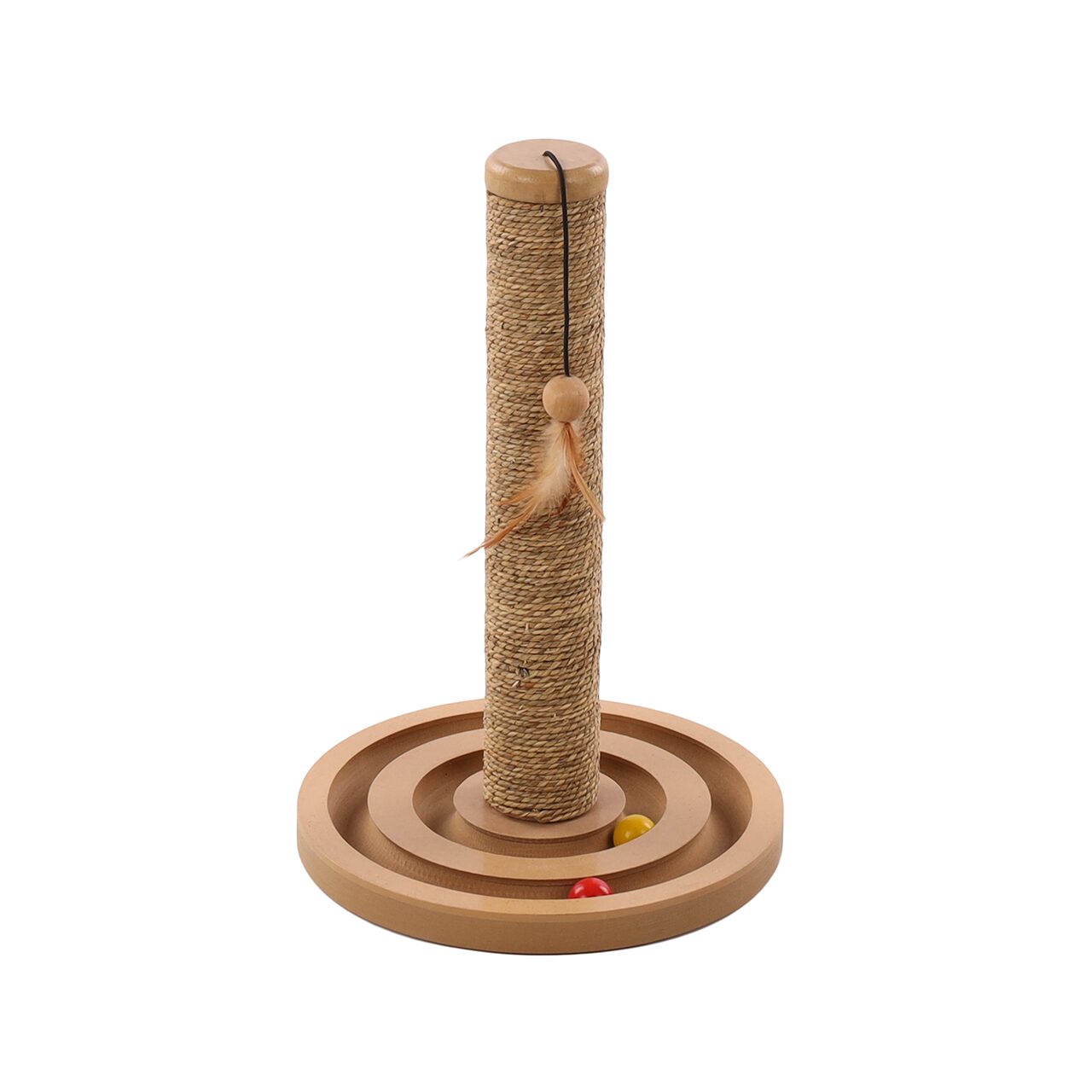 JUCARIE PENTRU PISICI FLAMINGO CU SISAL SI SUPORT ROTUND 30x30x46(h)cm