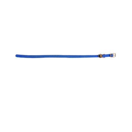 ZGARDA PENTRU PISICI FLAMINGO BLUE ELASTIC CU CLOPOTEL 32CMx10MM