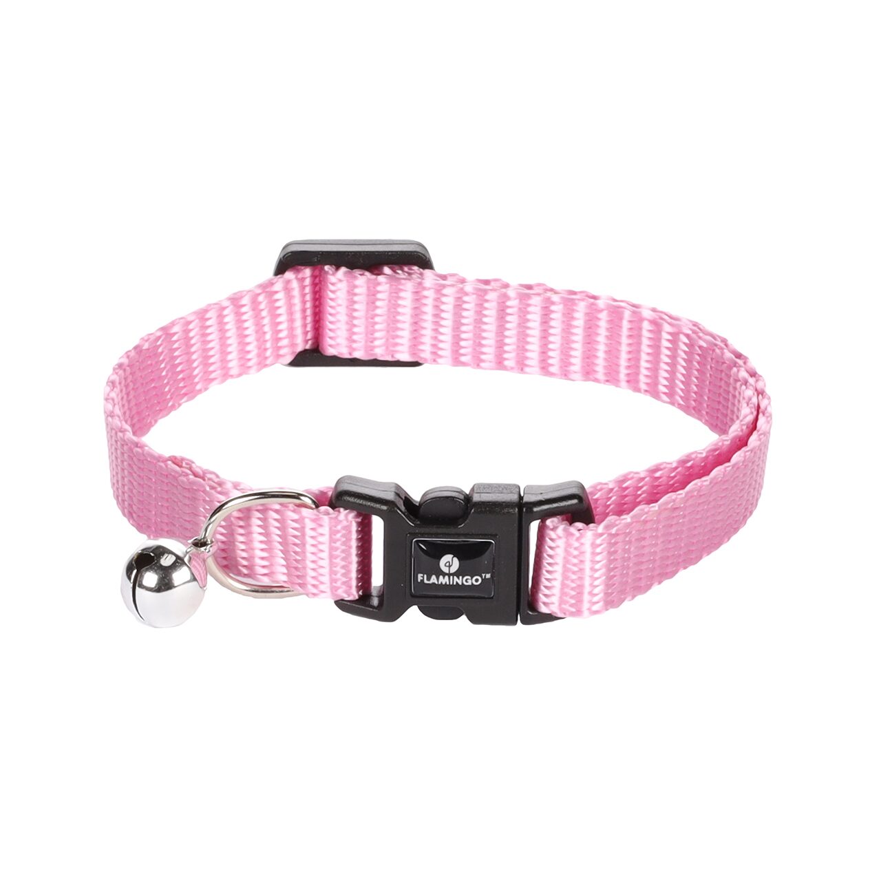 ZGARDA PENTRU PISICI FLAMINGO ZIGGI CU CLOPOTEL 30CM