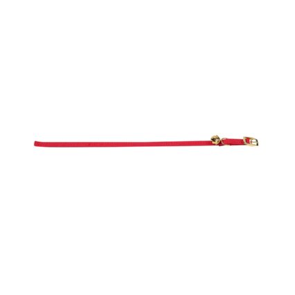 ZGARDA PENTRU PISICI FLAMINGO ELASTIC RED CU CLOPOTEL 34CMx10MM