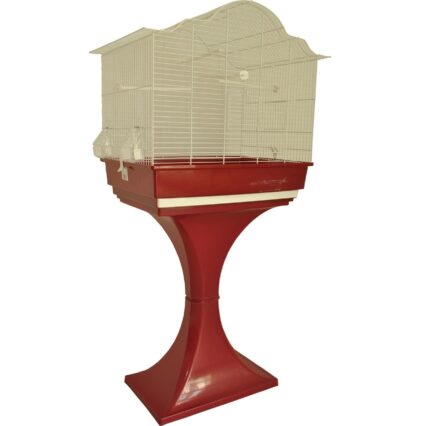 COLIVIE PASARI MPS SOPHIA 1 ALB/ROSU CU SUPORT (67cm)  51x36x120(h)cm