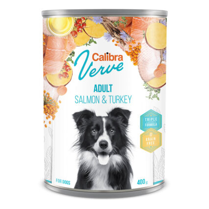 Calibra Dog Verve GF Adult Salmon & Turkey 400 g