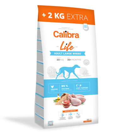 Calibra Dog Life Adult Large Breed Chicken 12+2 kg