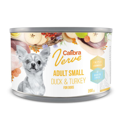 Calibra Dog Verve GF Adult Small Duck & Turkey 200 g