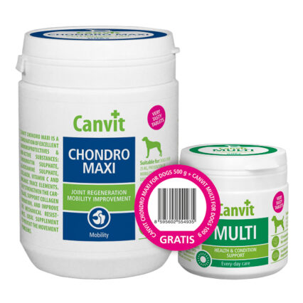 Canvit Chondro Maxi for Dogs 500 g plus Canvit Multi for Dogs 100 g