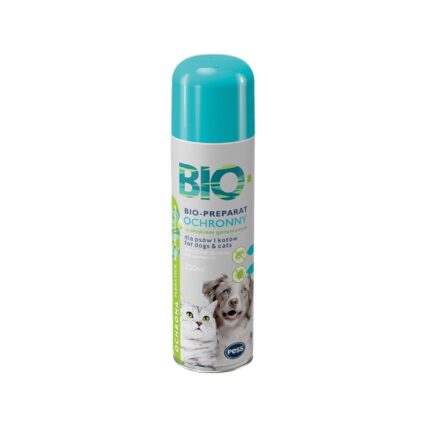 PESS BIO SPRAY ANTIPARAZITAR DE PROTECTIE CU ULEI DE GERANIUM PENTRU CAINI SI PISICI 250ML