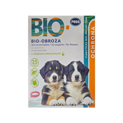 PESS BIO ZGARDA ANITIPARAZITARA CU ULEIURI ETERICE NATURALE PENTRU CATELUSI 35CM