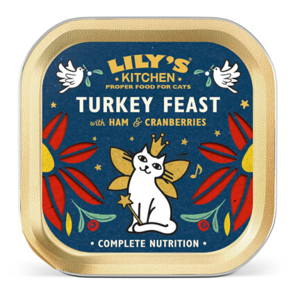 Christmas Turkey & Ham Feast for Cats 85 g