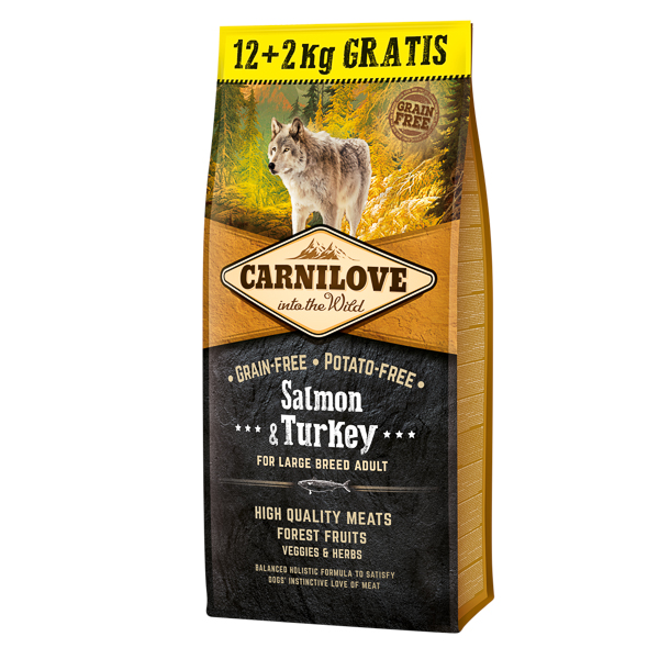 Carnilove Salmon & Turkey for Large Breed Adult 12 plus 2 kg