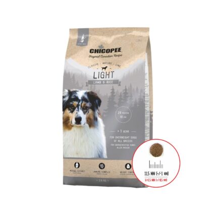 HRANA USCATA PENTRU CAINI SUPER PREMIUM CHICOPEE CNL LIGHT LAMB&RICE 2KG