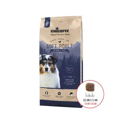 HRANA USCATA PENTRU CAINI SUPER PREMIUM CHICOPEE CNL SOFT ADULT SALMON&RICE 2KG