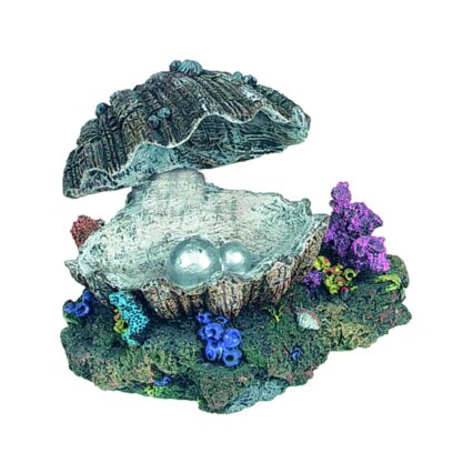 DECOR PENTRU ACVARIU SCOICA CU PERLA FLAMINGO