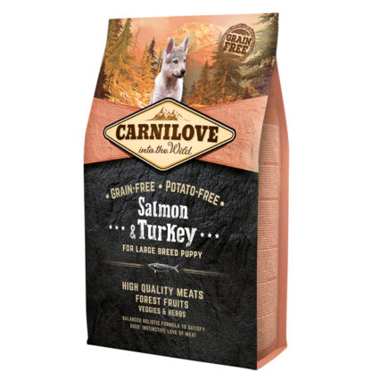 Carnilove Salmon & Turkey for Large Breed Puppy 4 kg