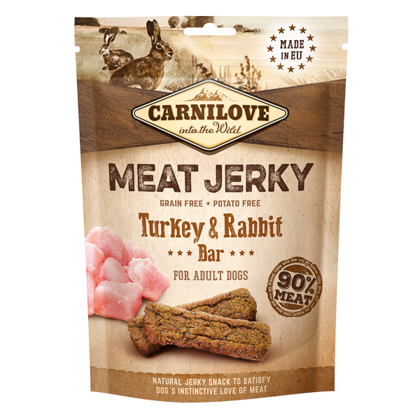 Carnilove Jerky Turkey & Rabbit Bar 100 g