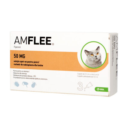 Amflee Cat 50 mg x 3 pipete