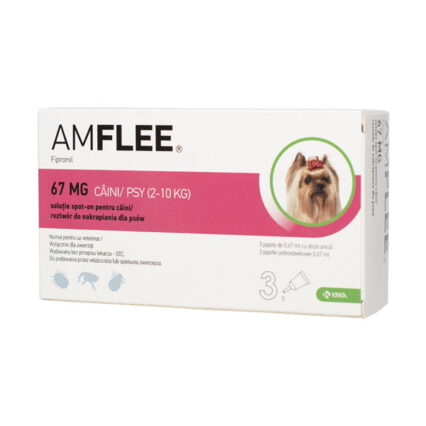Amflee Dog 67 mg - S (2-10 kg) x 3 pipete