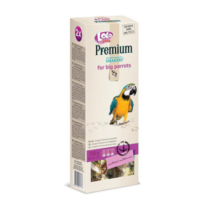 Batoane premium pentru papagali mari 2 buc. 250 g