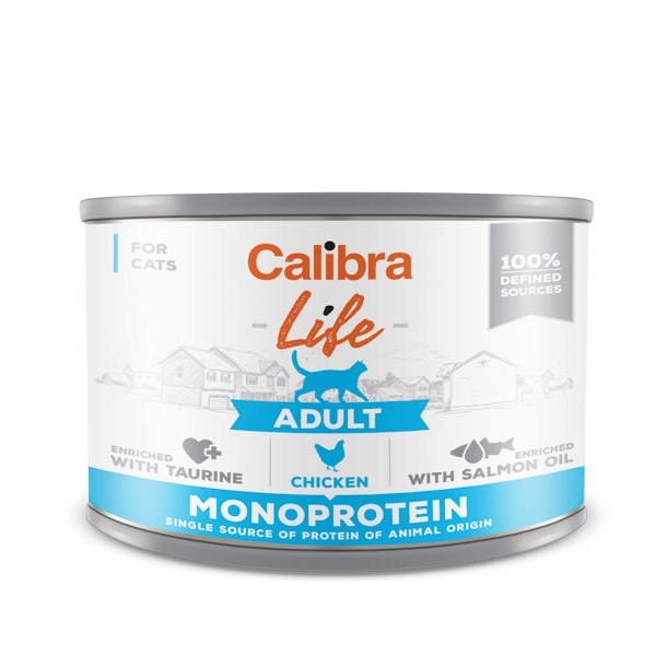 Calibra Cat Life Can Adult Chicken 200 g