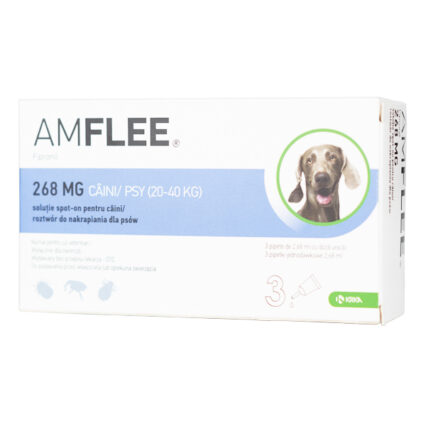 Amflee Dog 268 mg - L (20-40 kg) x 3 pipete