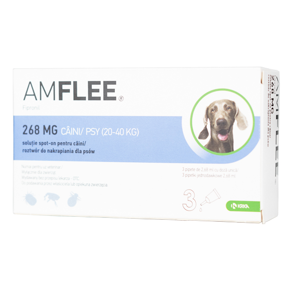 Amflee Dog 268 mg - L (20-40 kg) x 3 pipete
