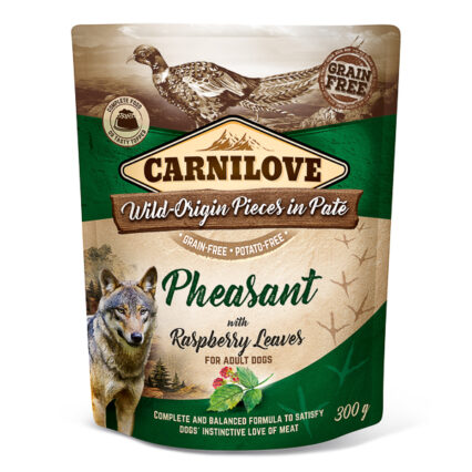 Carnilove Dog Pouch Paté Pheasant with Raspberry Leaves 300 g