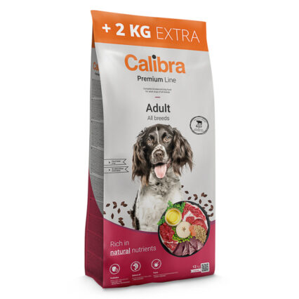 Calibra Dog Premium Line Adult Beef 12+2 kg