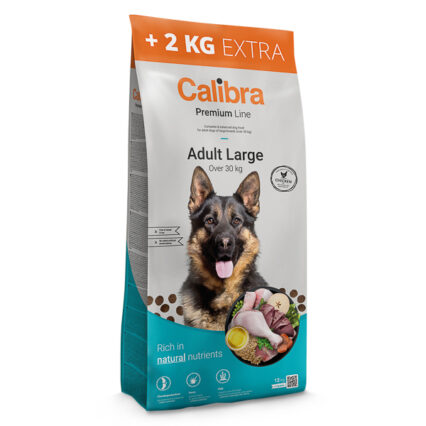 Calibra Dog Premium Line Adult Large 12+2 kg
