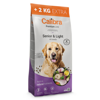 Calibra Dog Premium Line Senior & Light 12+2 kg