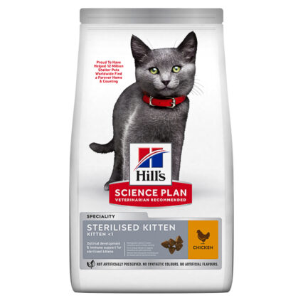 Hill's SP Feline Kitten Sterilised Chicken 3 kg