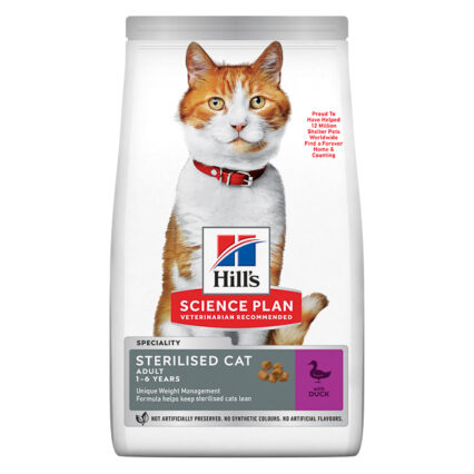 Hill's SP Feline Adult Sterilised Duck 10 kg