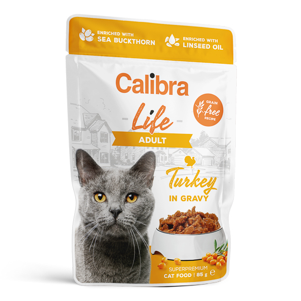 Calibra Cat Life Pouch Adult Turkey in Gravy 85 g