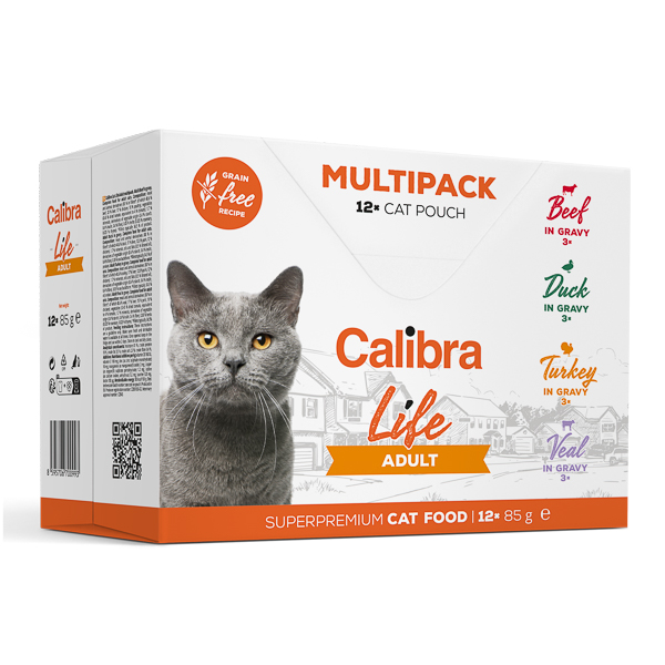 Calibra Cat Life Pouch Adult Multipack 12x85 g
