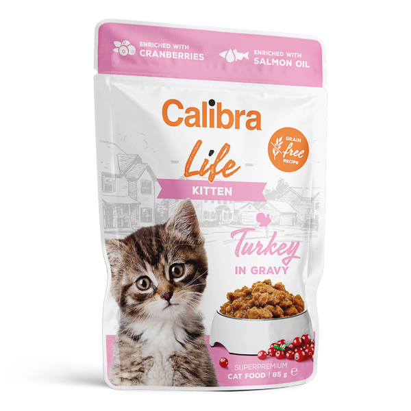 Calibra Cat Life Pouch Kitten Turkey in Gravy 85 g