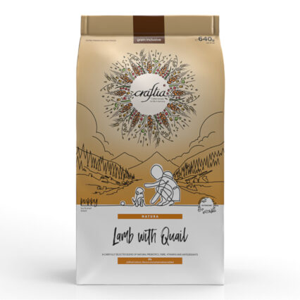 Craftia Natura Lamb with Quail Puppy Toy & Small Breed 640 g