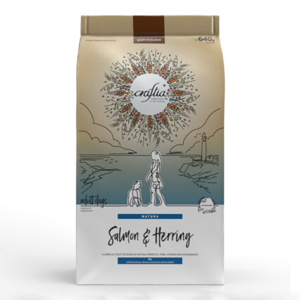 Craftia Natura Salmon & Herring Adult Dog Medium & Large Breed 640 g