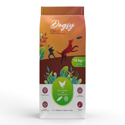 Dogsy Rich in Chicken with Carrot & Rice Adult Dog Medium & Large Breed 18 kg