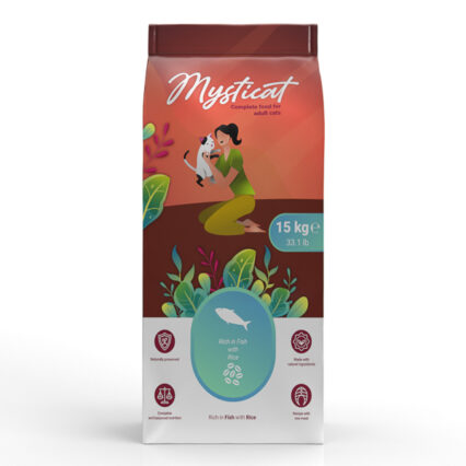Mysticat Rich in Fish with Rice Adult Cat 15 kg