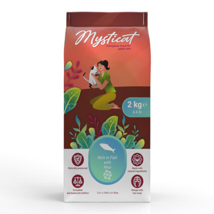 Mysticat Rich in Fish with Rice Adult Cat 2 kg