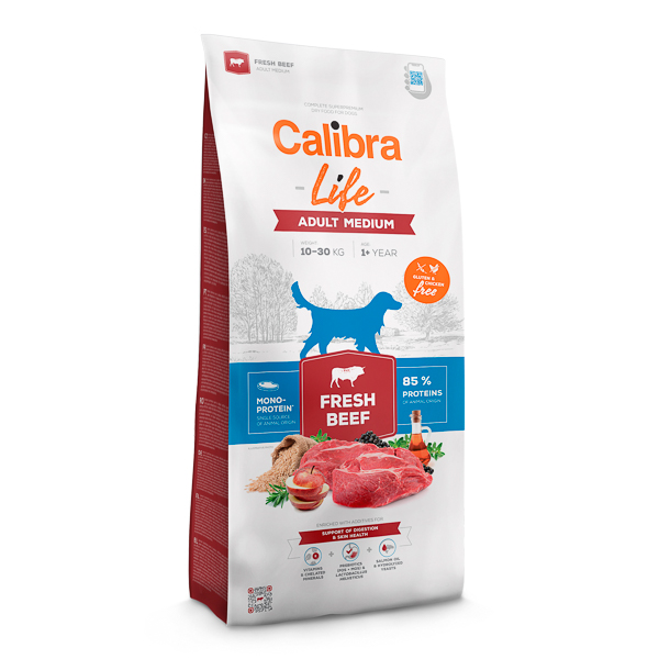 Calibra Dog Life Adult Medium Fresh Beef 2,5 kg