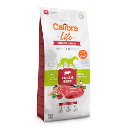 Calibra Dog Life Junior Large Fresh Beef 12 kg