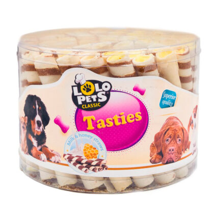 Treats Tasties pentru Caini, Lapte si Miere, 60 buc